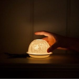 French Nativity Votive with Tealight (NEW)